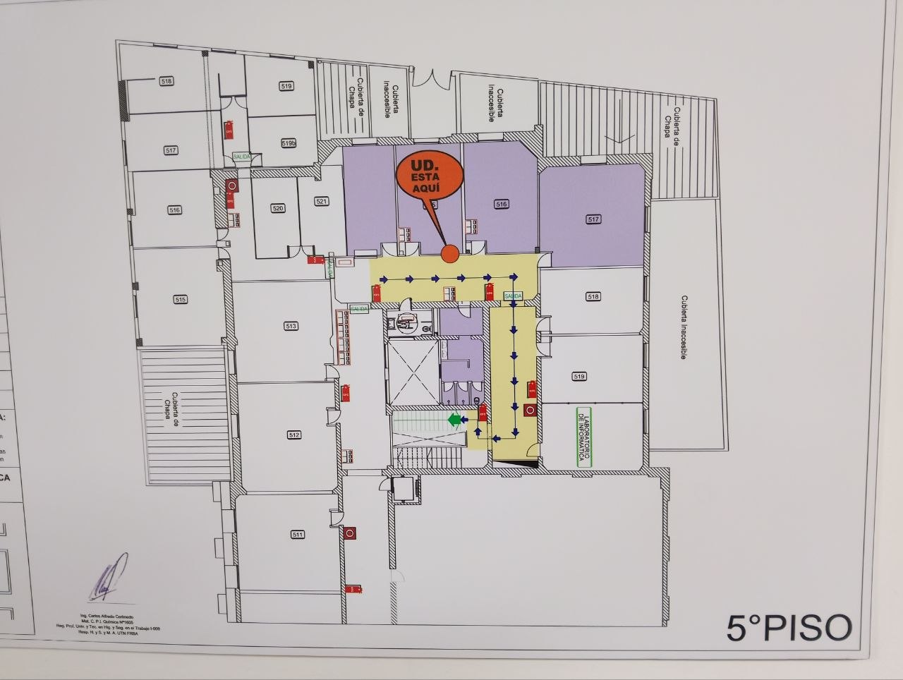 Plano orientativo UTN-FRBA Sede Medrano